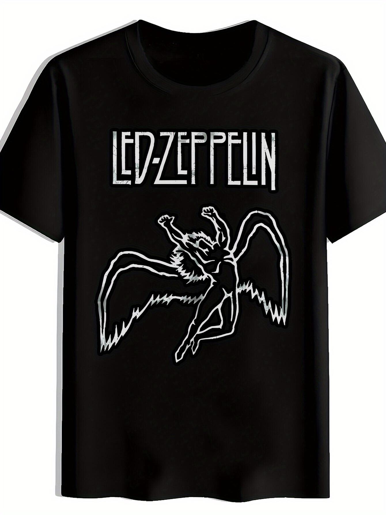 T-shirt Black Graphic with White Abstract Winged Figure Print - Casual Short Sleeve Round Neck Summer Tee XXL