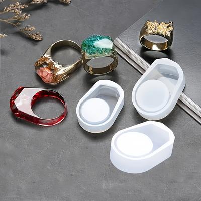 3pcs Silicone Ring Molds for Epoxy Resin, DIY Crystal Jewelry Production, 3 Different Sizes of Ring Molds, Handmade Casting Molds, Jewelry Accessories