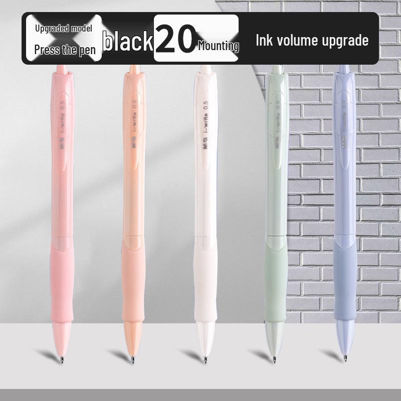 GP1008 Press-Type Gel Pen, Water-Based Ink for Students' Exams, Blue/Black/Red, Ideal for Teachers