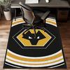 Wolves Football Club Emblem Printed Office Carpet Chair Cushion  Entryway Rug, Rugs for Living Room, Bedroom Christmas gifts