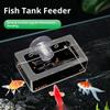 1Pcs Acrylic Fish Tank Fixed Food Dispenser Wide Feeding Area Dispensing Tool Aquarium Fish Food Feeder With Suction Cup