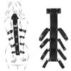 Bondage Black Belt Full Body Leather Restraint Straps Hand Behind Back Bondage Arm Body Binder Glove Sleeves Sex Bandage