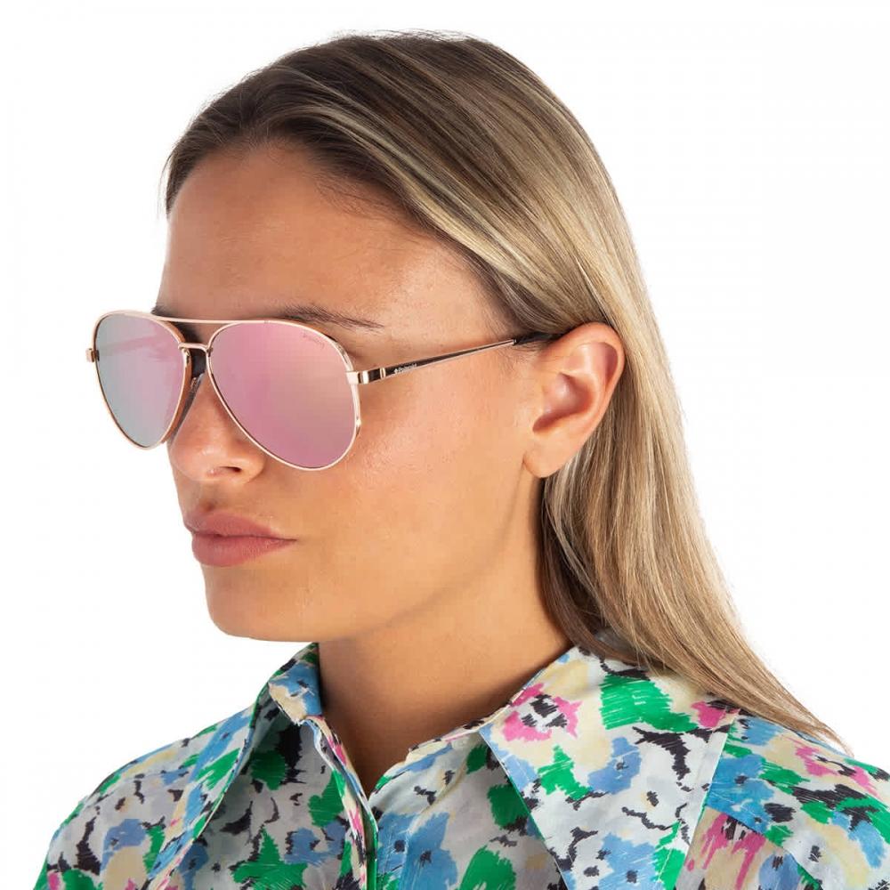 Polaroid Grey Pilot LadieS SunglaSSeS Pld 6069   S   X2100j 61 Brown