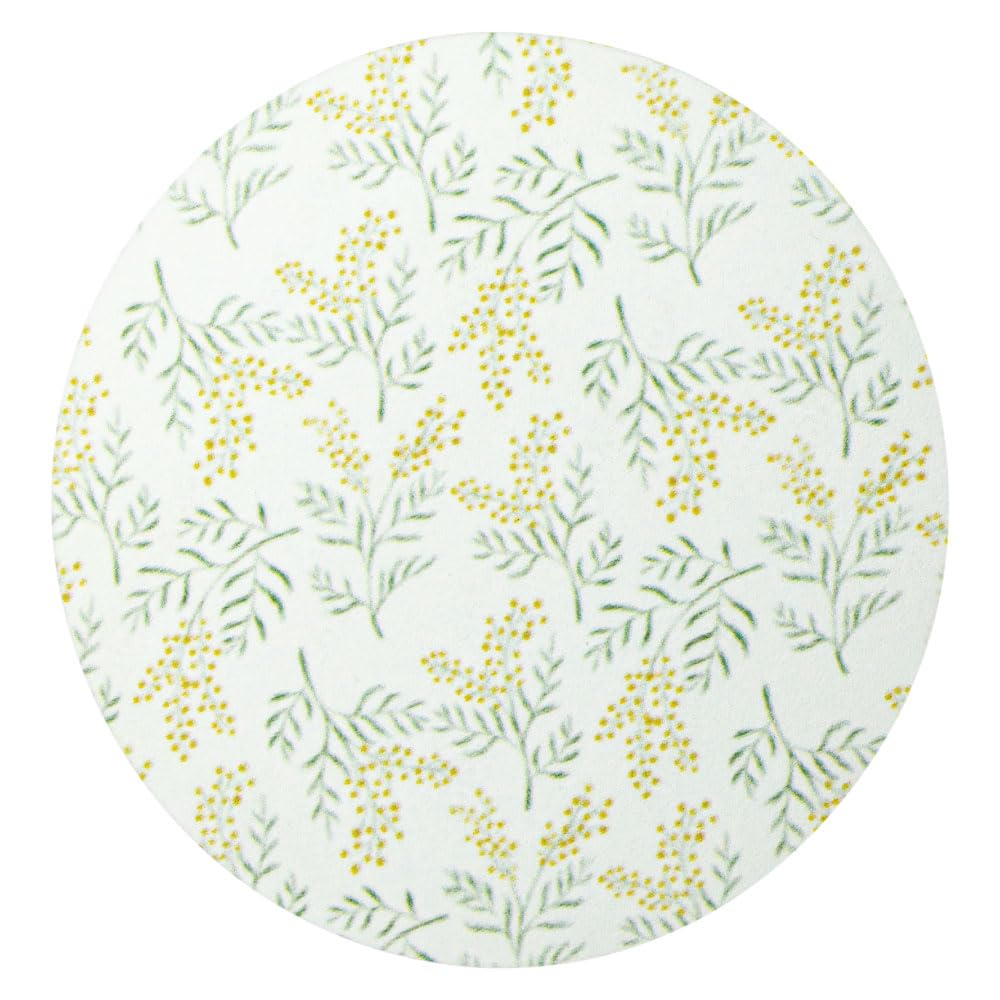 

Lava Stone Diameter 9cm x Thickness Water Lava Asbestos Quick Floral 1 &NE Coaster, Soft, Printed, Mimosa, LavaStone, 0.4cm, Absorbent, Coaster,