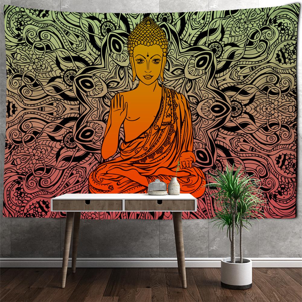 Indian Buddha Meditation Chakra Tapestry Wall Decoration Mandala Tapestry Witchcraft Bohemian Hippie Home Decoration Yoga Mat Bl