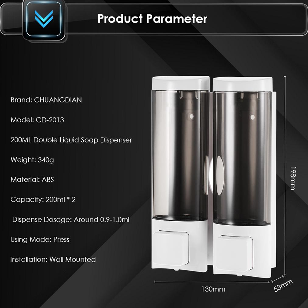 Wall Mounted Soap Dispenser Manual Soap Dispenser for Kitchen Bathroom