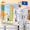 Large Capacity Transparent Acrylic Bookshelf Bookend with Creative Desktop Storage for Dorms & More