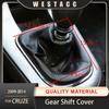 Leather Car Gear Shift Stick Gear Gaiter Boot Dust-Proof Cover for Chevrolet Cruze 2009 - 2014 Gear Collars Car
