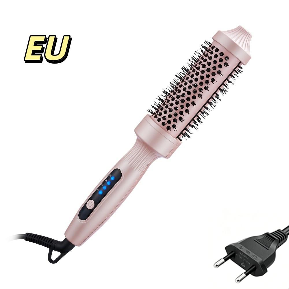 2 In 1 Curling And Straightening Hair Brush Curling Hair Styling Brush Hair Styling Comb Home Use
