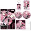 Breloczek z Odznaką Hatsune Miku & Megurine Luka – Zestaw Upominkowy Fan-Made: Bilet Laserowy, Pocztówka i Zakładka