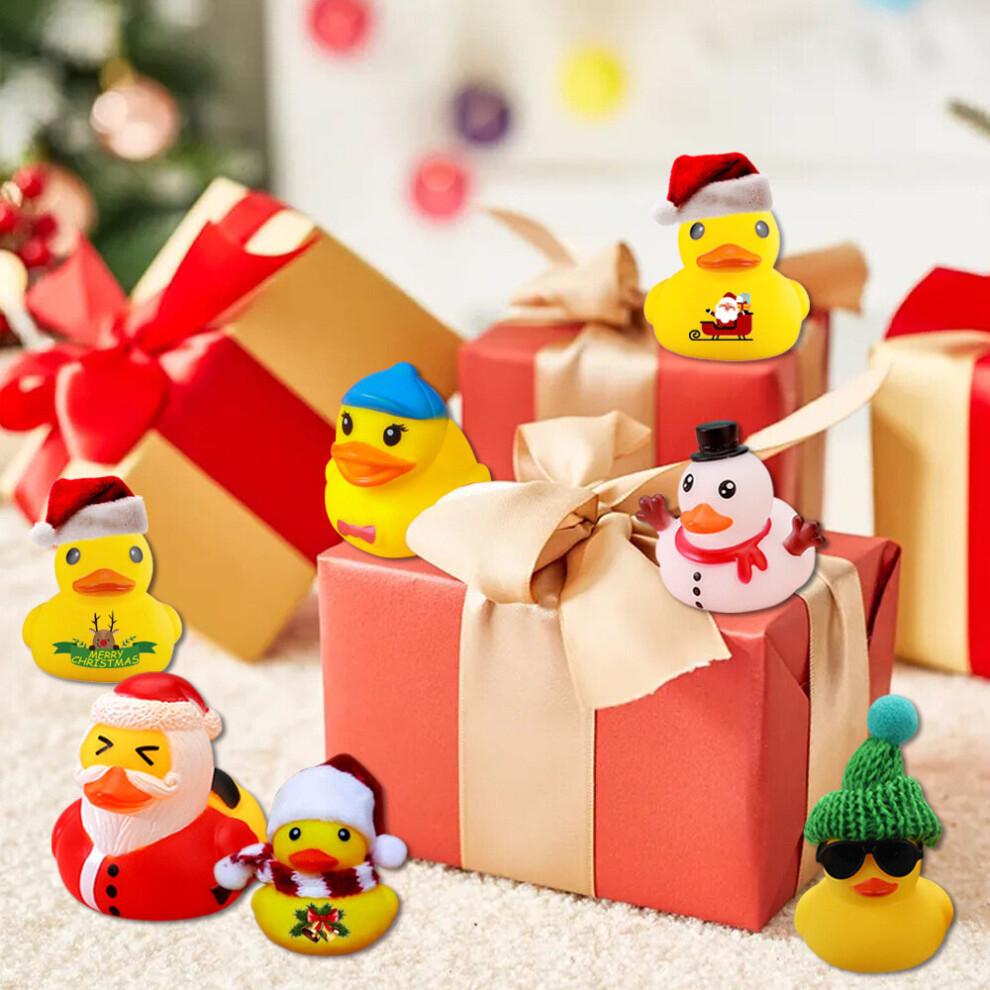 Christmas 24-Day Countdown Advent Calendar with 24 Rubber Ducks, a Fun Gift for Boys, Girls, Kids & Toddlers