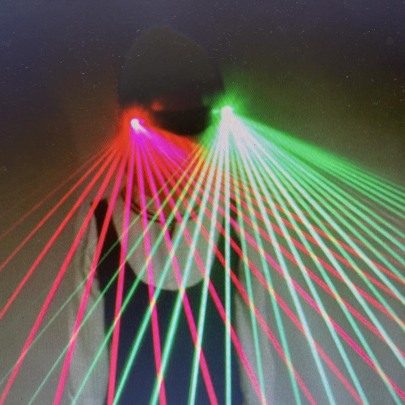 LED červené laserové brýle Budoucí technologie Brýle pro DJské světelné show Módní plastové Cosplay a Halloween/Vánoční párty Dárky