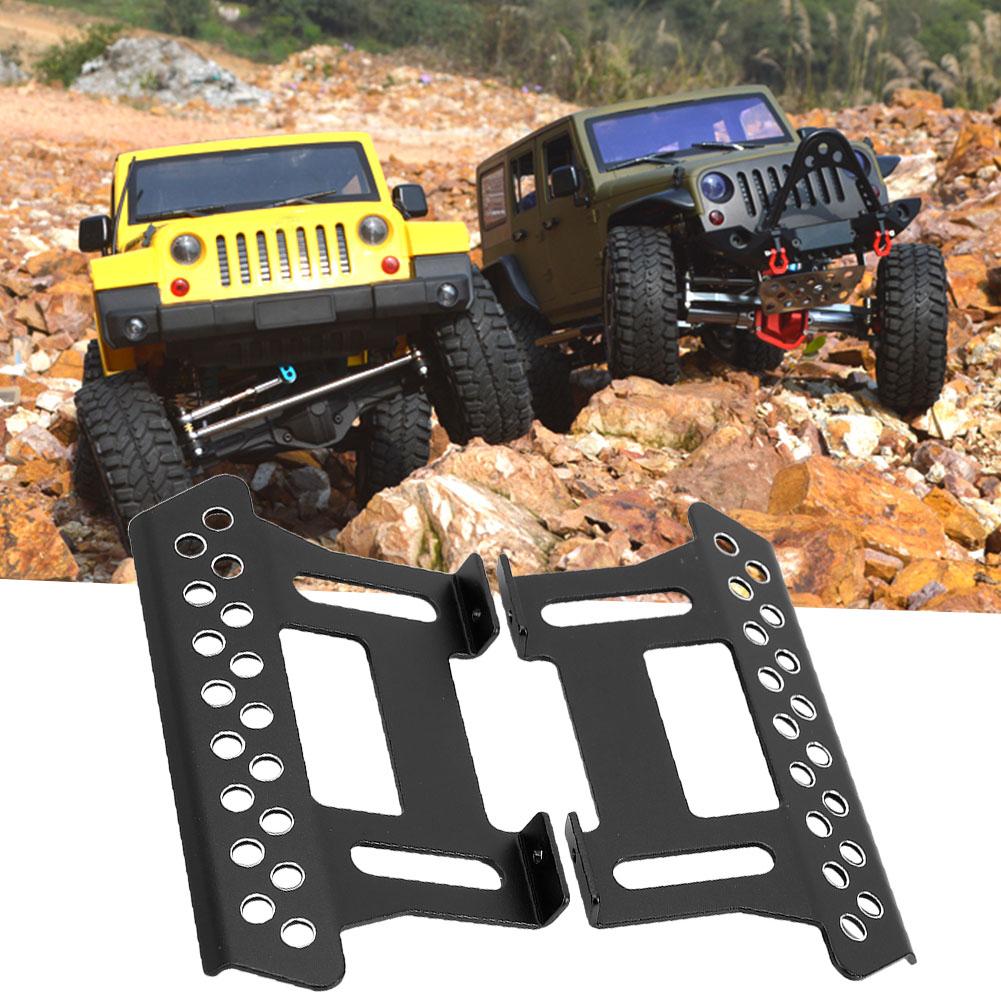 Aluminium Alloy Side Foot Pedal Plate Axial Footplate Spare Parts for SCX10 110 RC Car Black