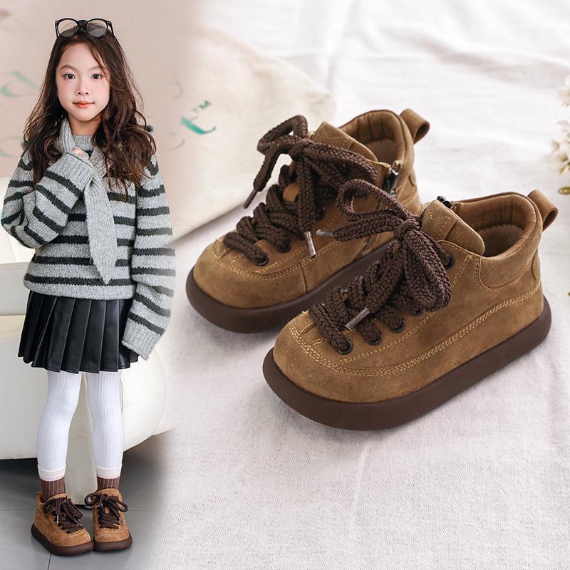 Children's Birkenstock Autumn/Winter Genuine Leather Loafers - Soft Sole Casual Shoes for Girls & Boys