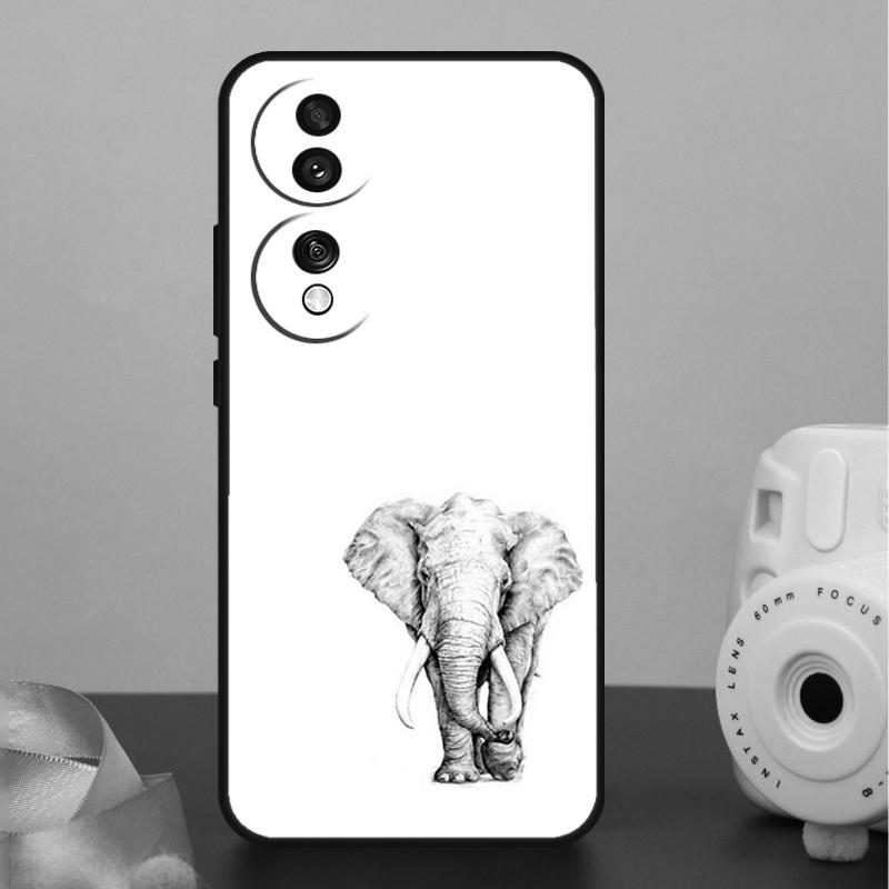 Cute Elephant Case For Honor X9a X8a X7a X6a X7 X8 X9 X9b X8b Honor 10 50 70 90 Lite Magic 6 5 Pro Cover