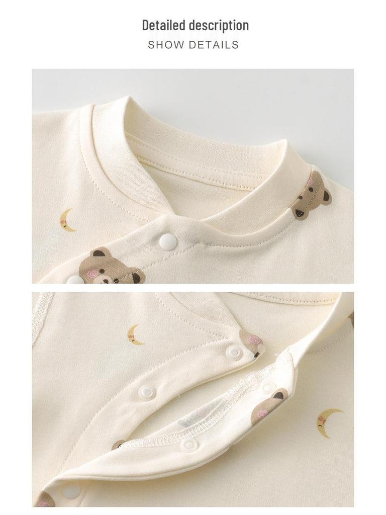 Neugeborenen Reiner Baumwolle Herbst & Frühling Hochtailliert Bauchschutz Outfit