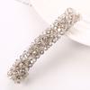 Light luxury crystal hairpin, high-end headgear, flash diamond edge clip, handmade jewelry, hair accessories.