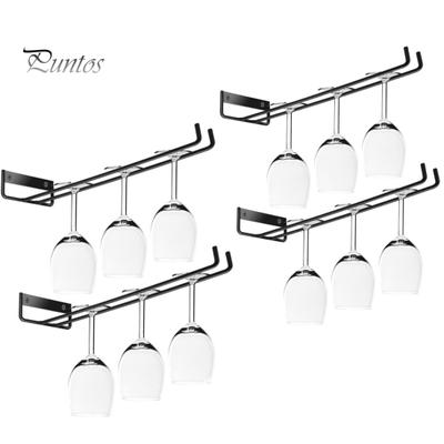 Durable Space-saving Smooth Wine Glass Holder Wine Cup Rack Hanging Bar Kitchen Accessories