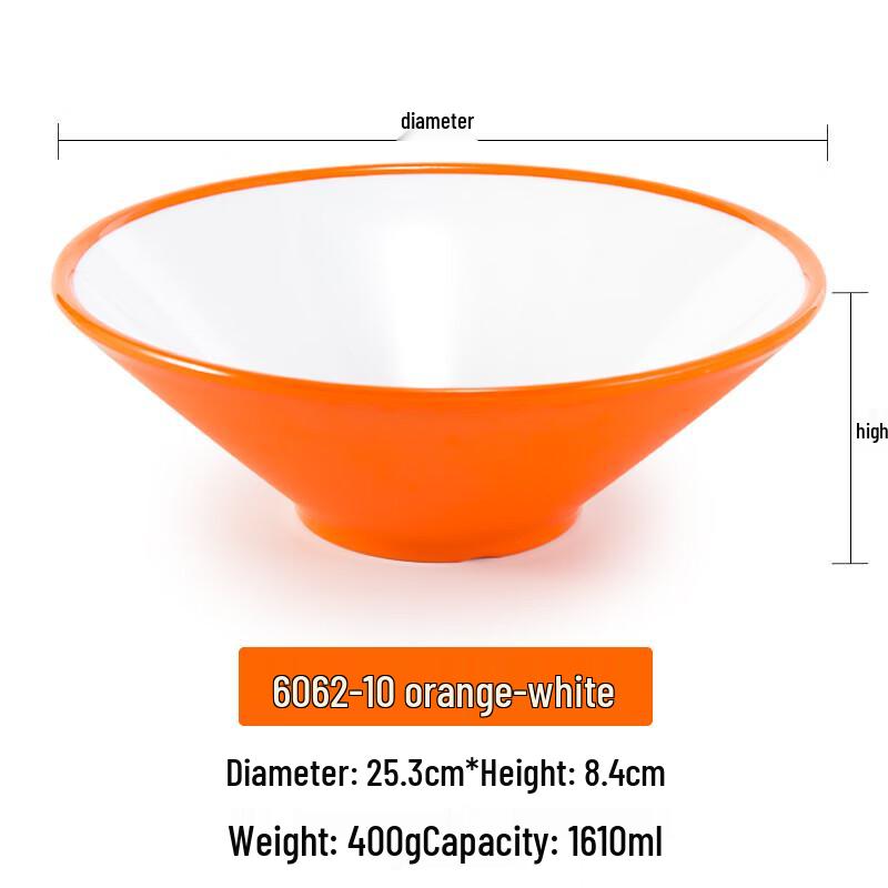 Commercial A5 Melamine Conical Noodle Bowl