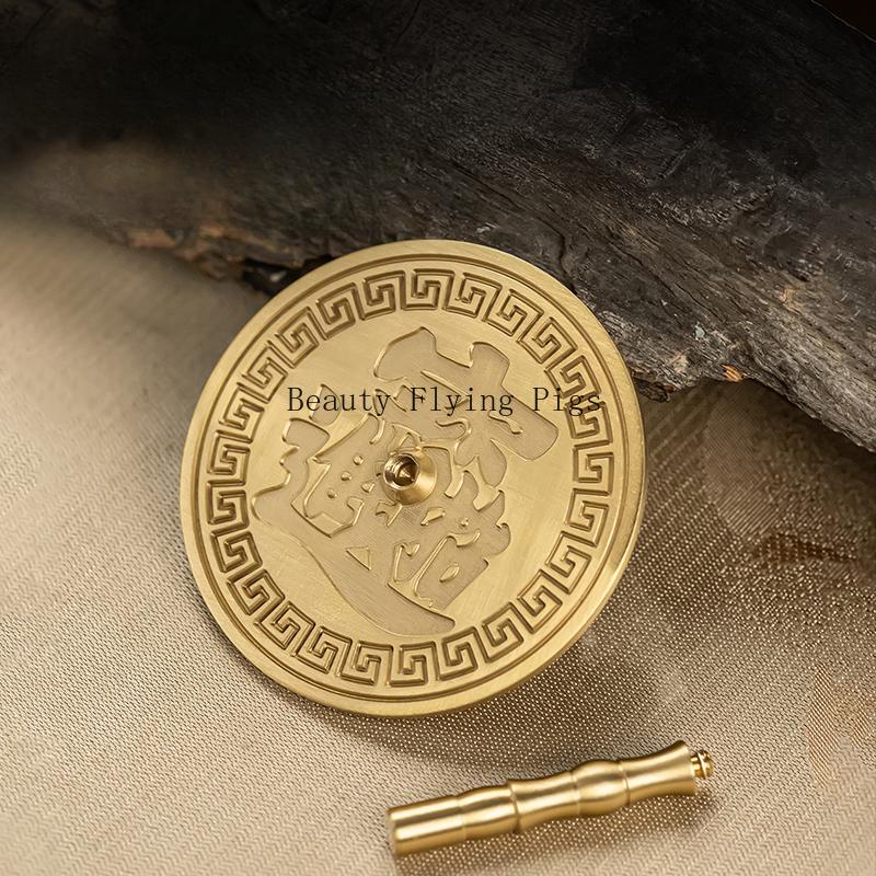 1pc Metal Fragrance Pressure Household Fragrance Ash Leveler Buddhist Hall Supplies Fragrance Board Sacrificial Supplies