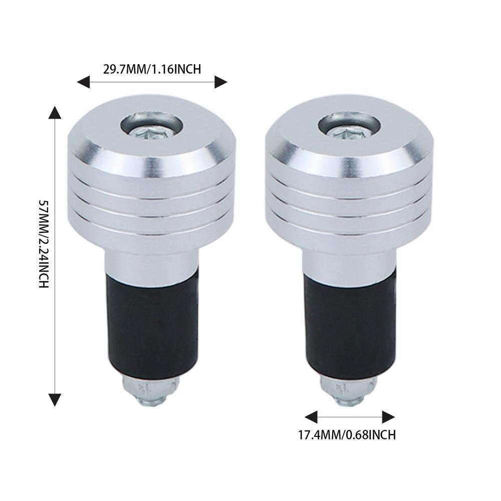 Motorcycle Handlebar Ends 2X Alloy Anti Vibration Slider Plugs Motorbike Grip Plug Handle Bar Slider Caps Weight Plugs For