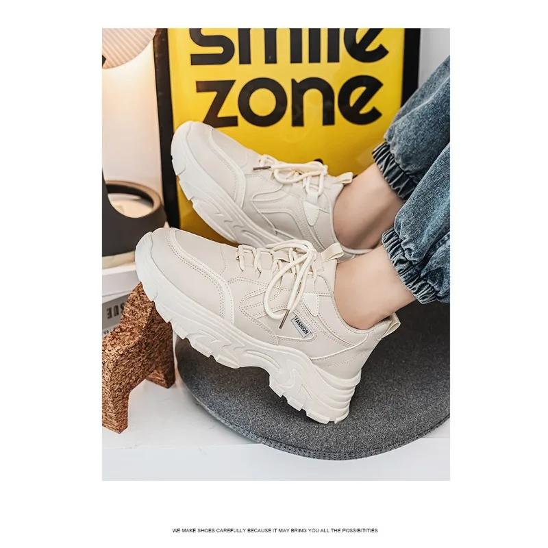 Fashion Men's Sports Shoes 2025 Spring and Autumn New Breathable Thick Soled Running Shoes Fashion Versatile Casual Shoes