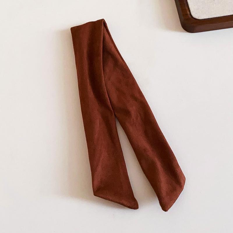Korean ins style solid color strap headband niche simple design sense headgear lazy style personalized hair accessories women