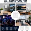 1Pcs CAT5E CAT6 CAT6A CAT7 CAT8 Network Wall Panel  LAN Cable Connection