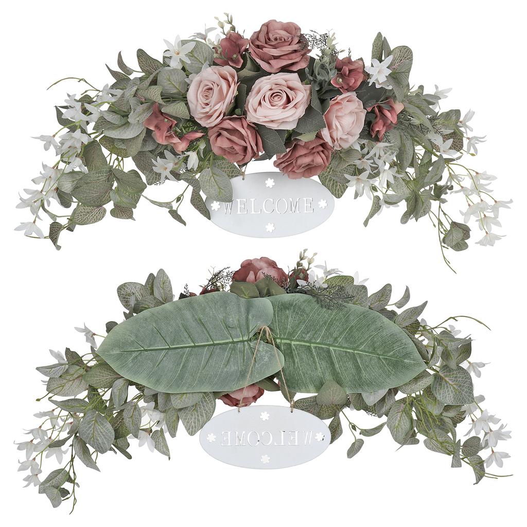 Rosensturzkranz Europäischer Stil Willkommensmarke Orchideendekoration Zuhause Hochzeit Dekorative Blumen