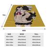 Cartoon Manga Dandadan Action Comedy Creative Blanket Portable Flannel Sofa Throw Blanket for Bedroom Outdoor Throws Bedspread