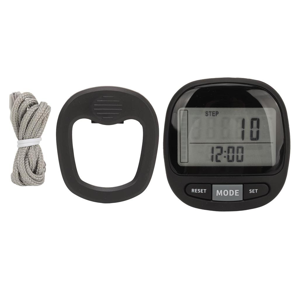 3D Pedometer with Lanyard 210MAH Tracks Calorie Burning Personalized Target Accurate Step Counter