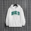 Brooklyn Printed Men's Hoodie; Urban Street Fashion Hoodie; Male Hip-hop Casual Trend Hoodie; Autumn and Winter Coat