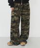 Aejeuyua Au Lettering Long Sweatpants Camo