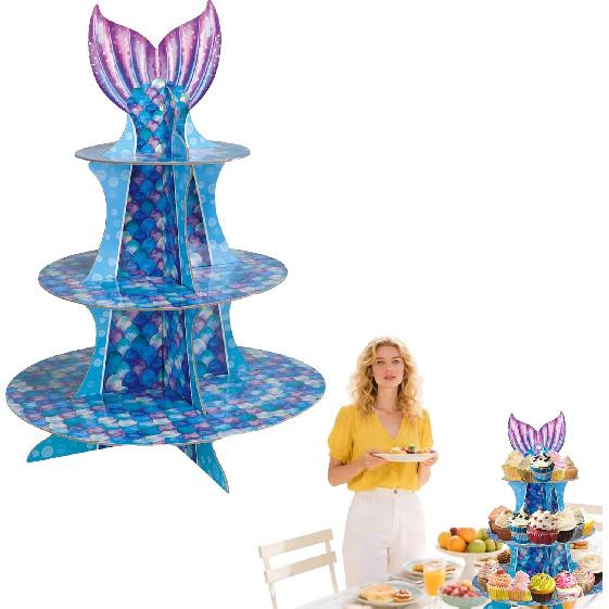 3 Tier Butterfly Cupcake Stand,Suitable for Butterfly Themes – Easy to Assemble& Reble(1Butterfly)