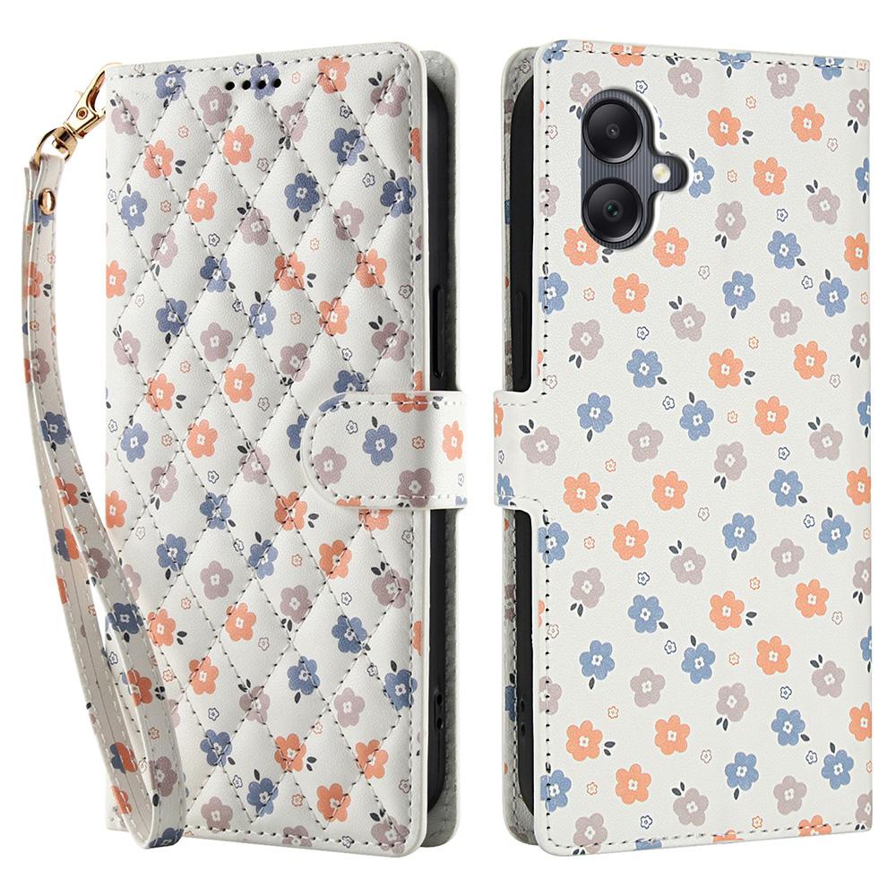 Für Samsung Galaxy A07 4G/A06 5G/4G Brieftaschenhülle Rautenmuster Leder Klapphülle mit Trageband