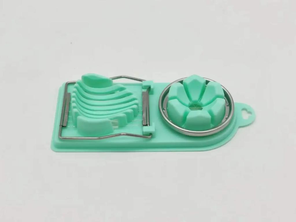 1 Stück Multifunktionaler Eierschneider Edelstahl Gemüse Obstschneider Haushalt Eierschneider Slicer Trenner Schneider Form Küchenhelfer