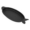 Nitrided Iron Fish Shaped Grill and Serving Pan 24.4in Barbecue Tray Gas Stove Induction Cooker Compatible
