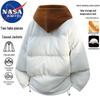 NASA MARVEL Men's Faux Two-Piece Hooded Padded Jacket
