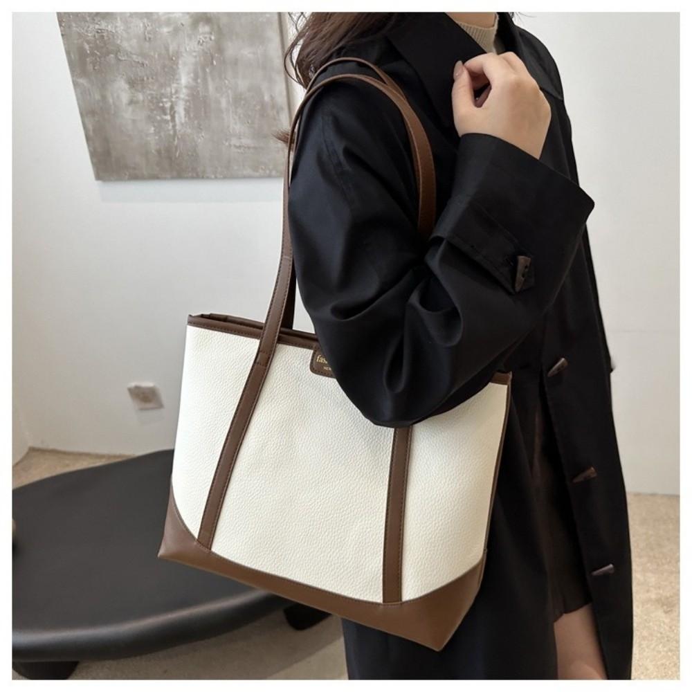 Handbag PU  Tote Bag Korean Style Ladies Commute Bag Elegant Women Shoulder Bag  Office Worker
