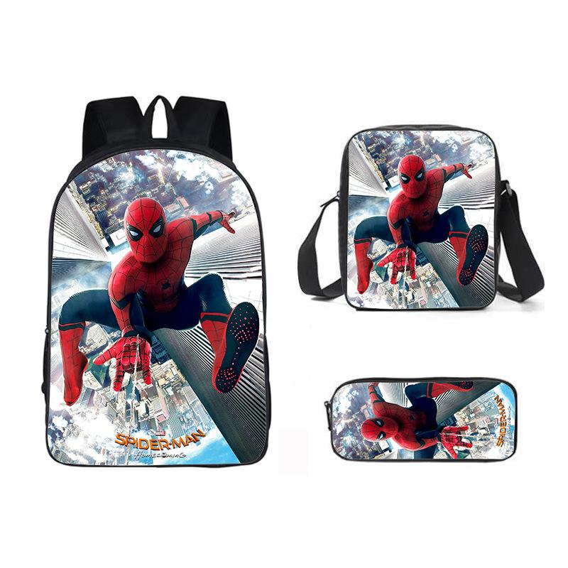 Marvel Spider-Man Backpack for Boys Kids School Bag Superhero Shoulder Bookbag Lightweight Cartoon Bookpack
