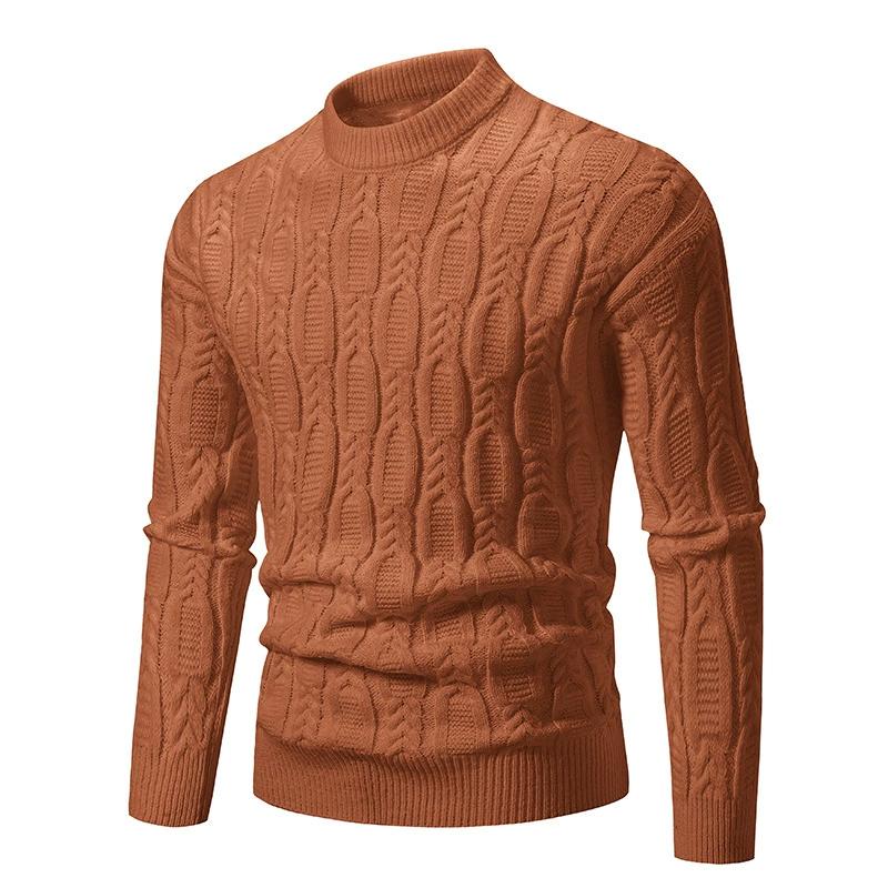 Autumn Winter Men's Crew Neck Sweater Soft Casual Sweaters for Men Autumn Classic Pullover Sweaters Mock Turtleneck Knitted Streetwear