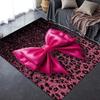 Nouveau Tapis Rose et Noir avec Nœud 2025 pour Salon Chambre Maison Décoration Canapé, Tapis de Sol Antidérapant pour Jouer les Enfants28
