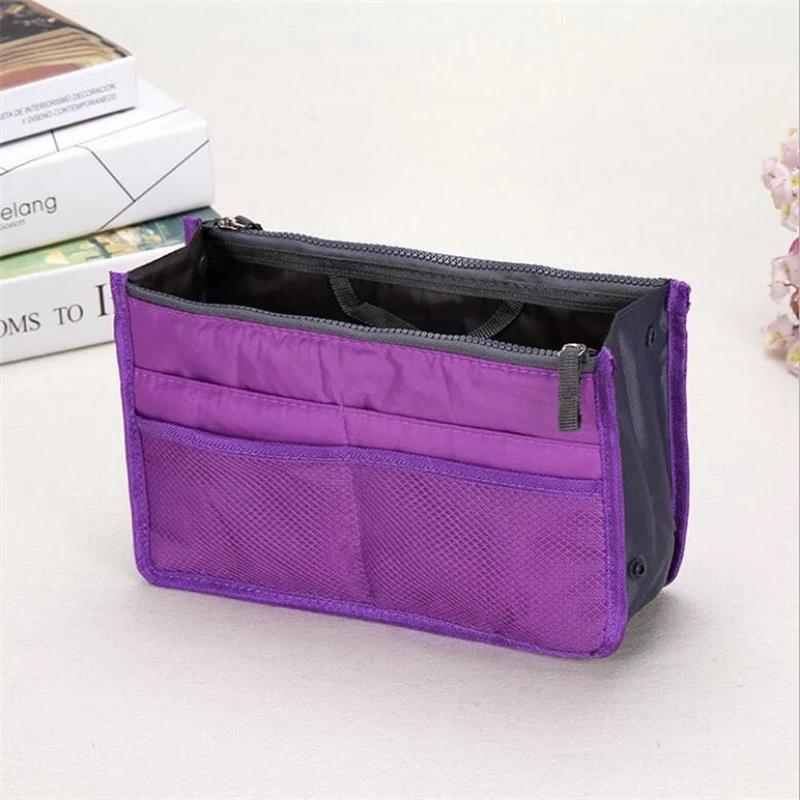 Ready Stocked Travel Handbag Nylon Large Container Make Up Case Organizer Bags Ladies Foldable Purse Clutch BagHot Sell