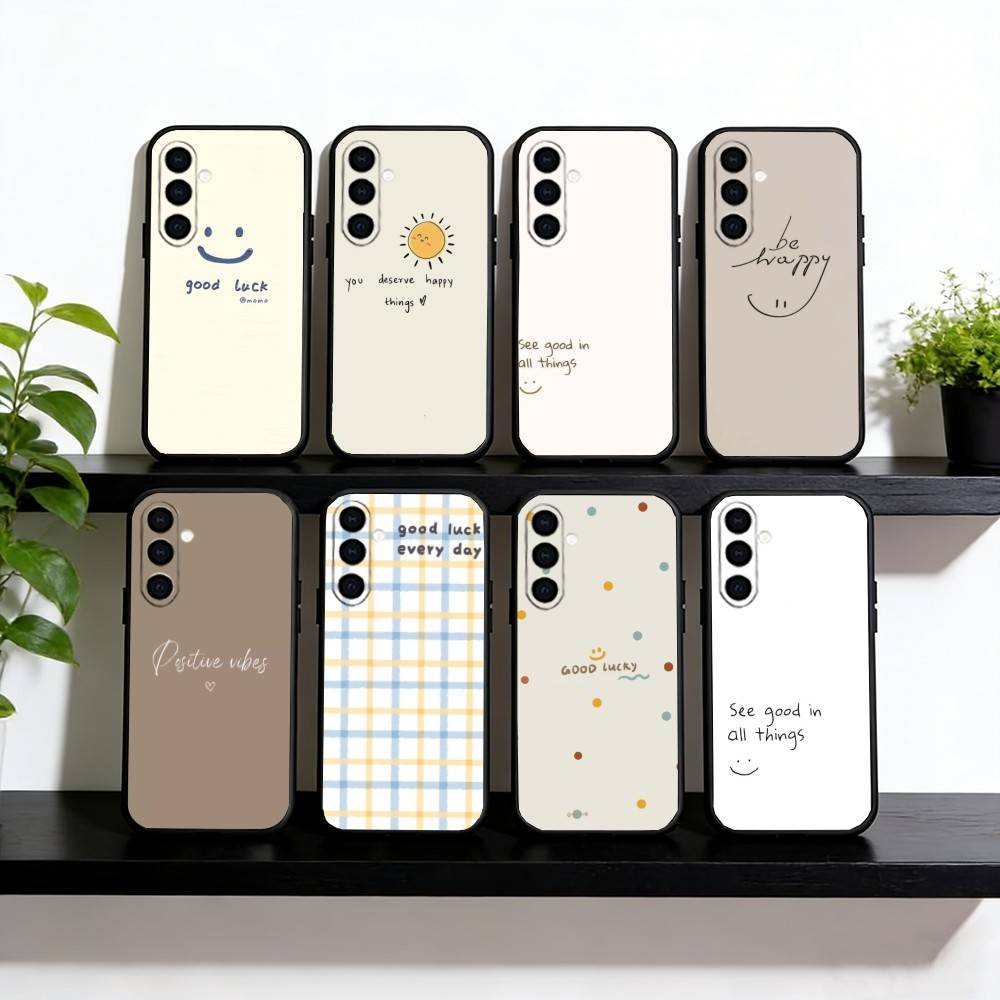 Minimalist Phone Case Black Silicone Soft For Samsung Galaxy A73,A72,A71,A70,A53,A52,A51
