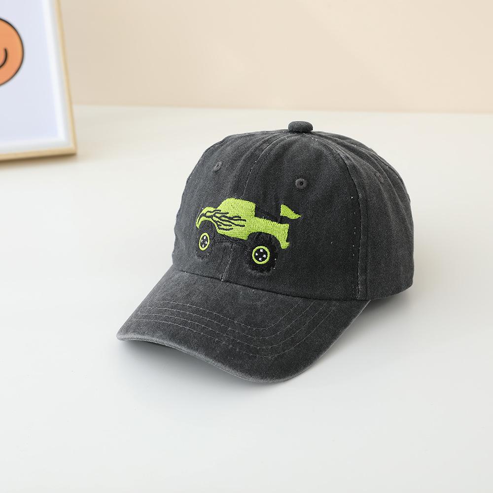JYL TS DIY Pickup Truck Kids Cap Washed Vintage Baseball Hat Cotton