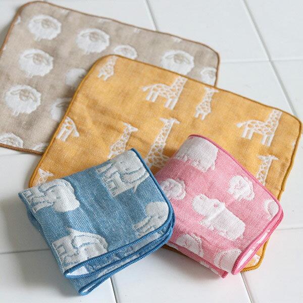 Handkerchief 2020cm Elephant Infant Gauze Towel Long Tenugui Baby Child (Baby Hand 6-Layer Made Japan Wash Animal Portable Cotton Girl Boy)