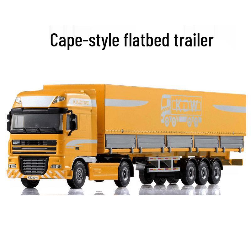 Двухэтажный игрушечный transporter Kaidiewei: Модель грузовика с платформой из сплава для детей