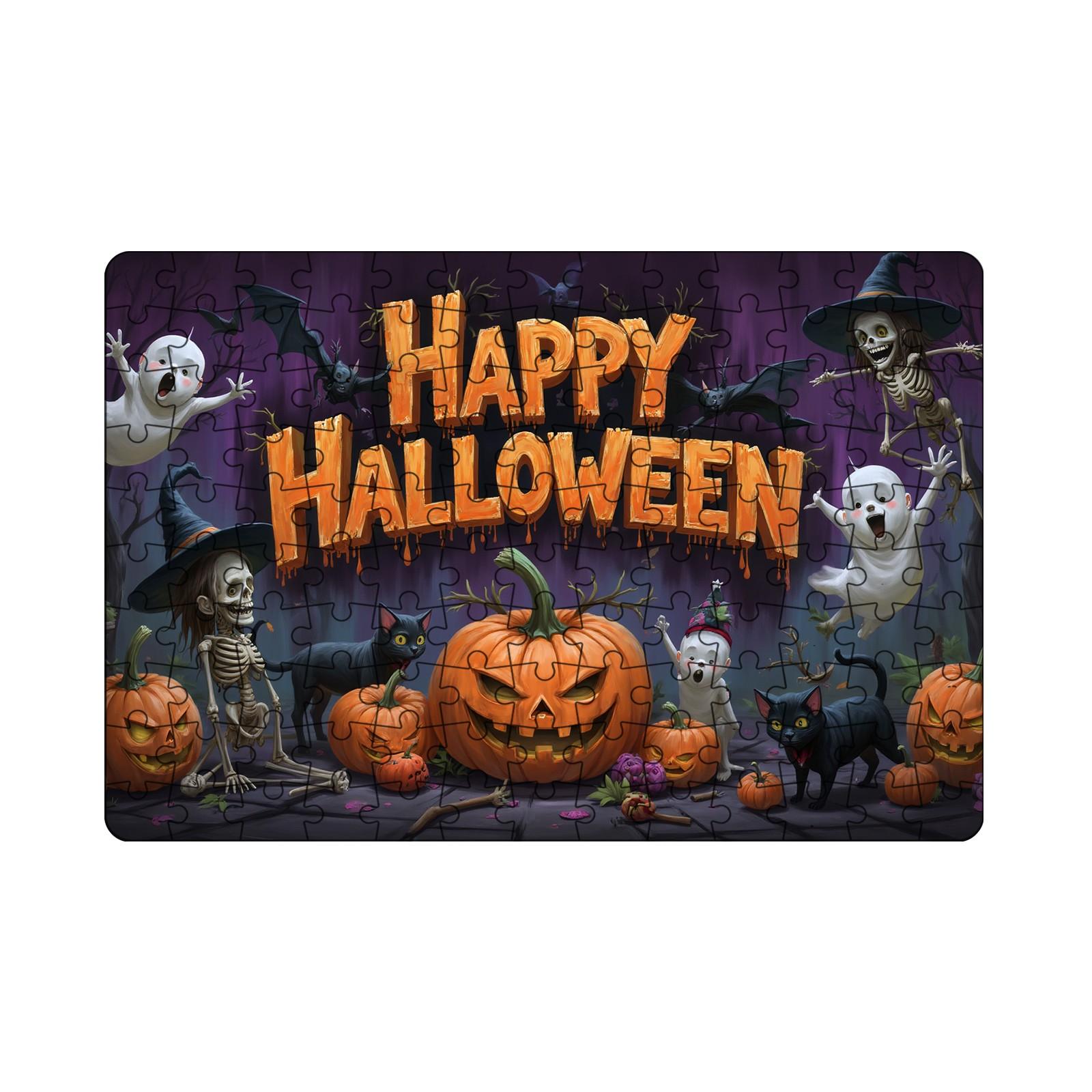 

Пазл на Хэллоуин – Пазл для семейных посиделок для украшения дома и досуга One Size