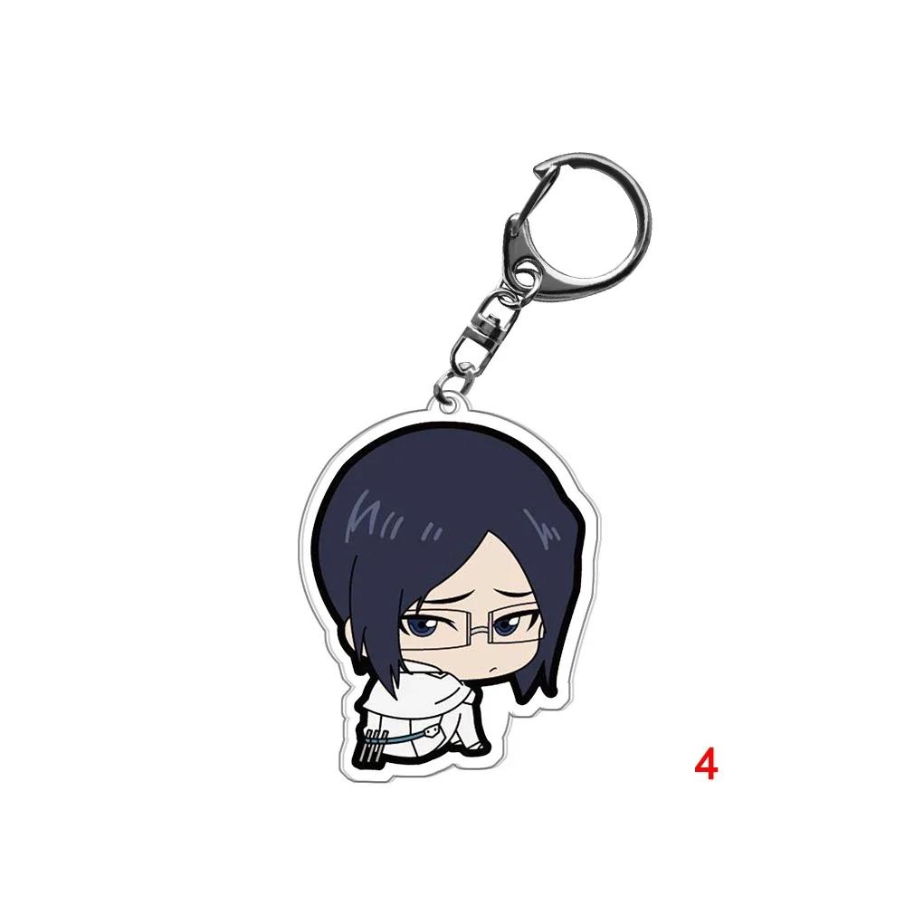 

Bleach Kurosaki Ichigo Kuchiki Anime Keychain Rukia Cartoon Figures Acrylic Bag Tag Baji Trendy Gift
