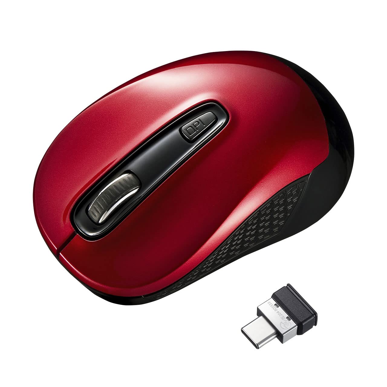 

Sanwa Supply Wireless Blue LED Mouse Type-C (Red) MA-WBLC41R